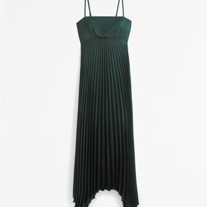 Abercrombie & Fitch Giselle Pleated Clasp-back Dress- NWT